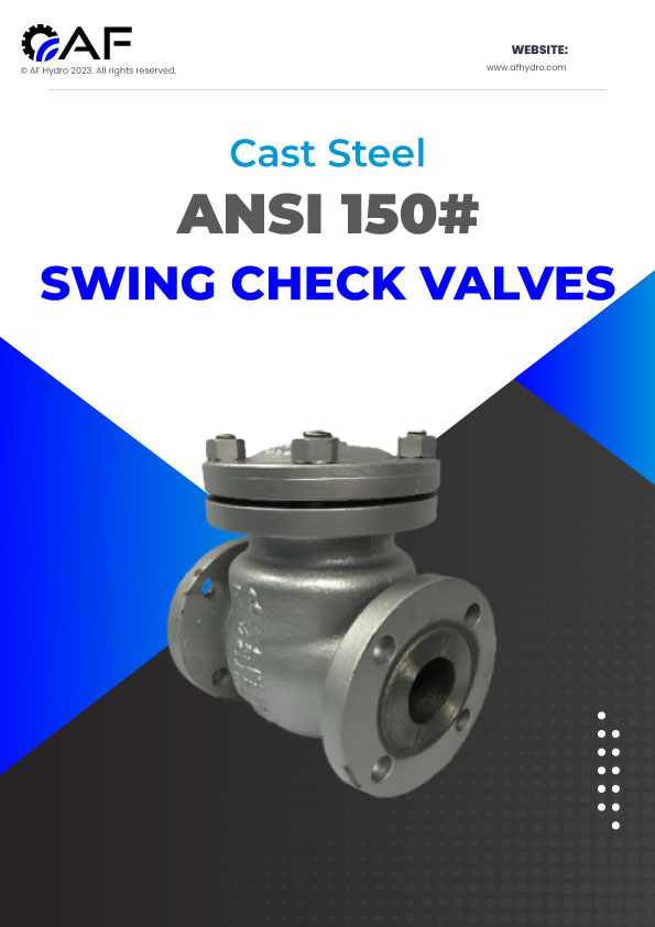 ANSI 150# Flanged End Swing Check Valves Catalogue