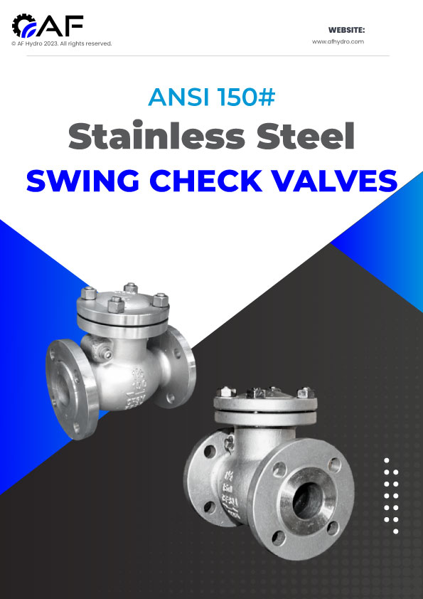 ANSI 150# Flanged End Swing Check Valves Catalogue