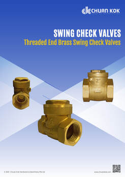 Threaded End Brass Swing Check Valves Catalogue