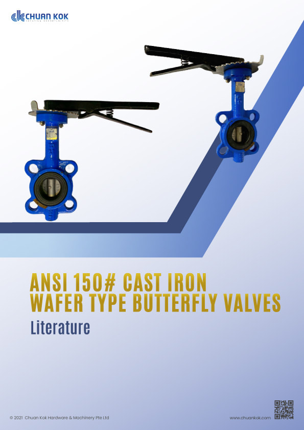 ANSI 150# Cast Iron Wafer Type Butterfly Valves Literature