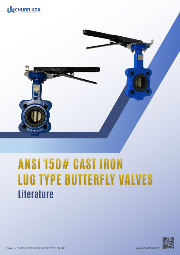 ANSI 150# Cast Iron Lug Type Butterfly Valves Literature