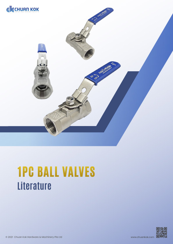 1 pc Ball Valves Literature