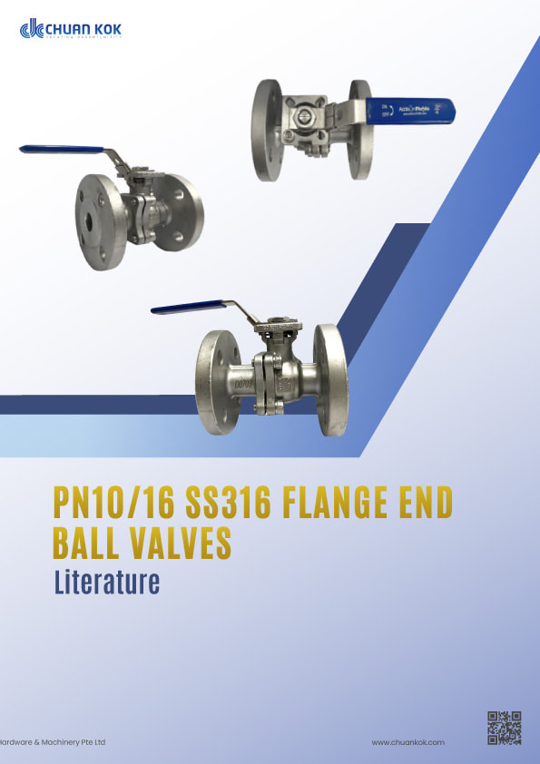 PN10/16 SS316 Flange End Ball Valves Literature