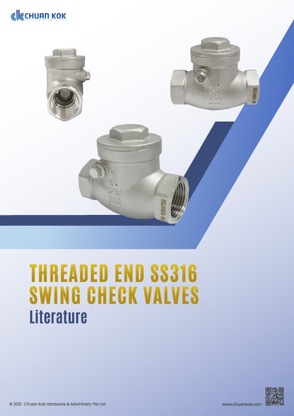 Threaded End SS316 Swing ​Check Valves Literature