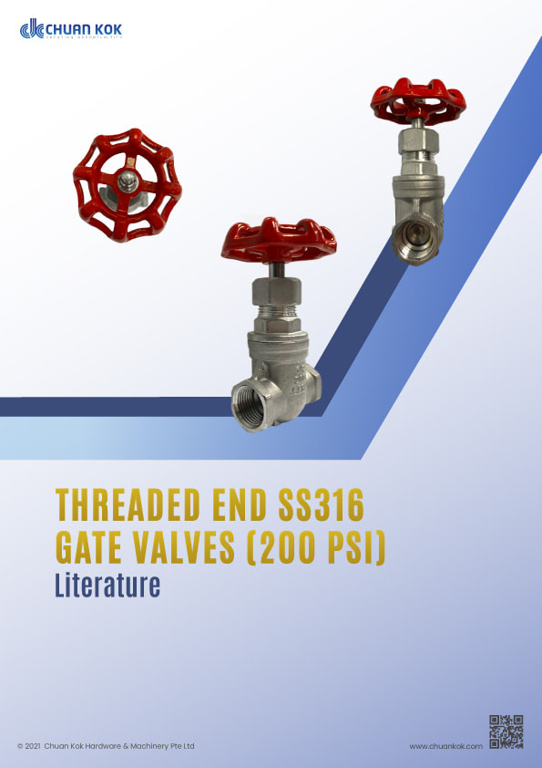 Threaded End SS316 Gate Valves (200PSI) Literature
