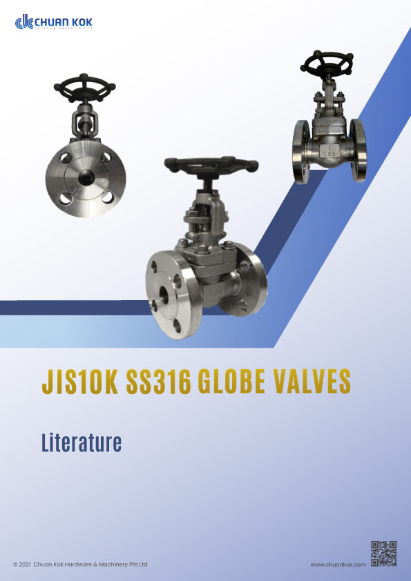 JIS 10K SS316 Globe Valves Literature