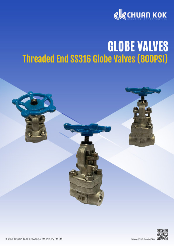 ​Threaded End SS316 Globe Valves (800PSI) Catalogue