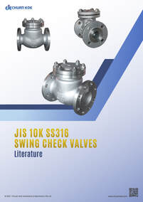JIS 10K SS316 Swing Check Valves Literature