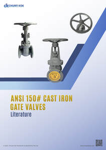 ANSI 150# Cast Iron Flange End Gate Valve Literature
