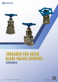 Threaded SS316 Globe Valve 800PSI Literature
